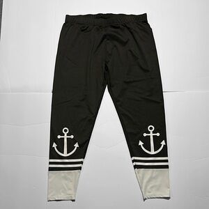 Women’s Nautical Anchor Graphic Print Casual Pants